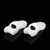 New 2pcs Silicone Toe Protector Pad Bunion Corrector Straightener Spreader White