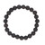 8MM Beaded Bracelet Unisex Stress Relief Jadestone Stretch 23pcs Beads Healing Jewelry for Yoga Meditation Black
