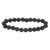 8MM Beaded Bracelet Unisex Stress Relief Jadestone Stretch 23pcs Beads Healing Jewelry for Yoga Meditation Black