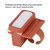 Dental Endodontic Files Measure Ruler Oral Cleansing with Finger Ring (Orange)