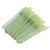 50pcs Nylon Makeup Brush Mascara Wands Eyelash Eyebrow Disposable Portable BrushGreen