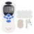 Muscle Stimulator Portable Mini Electronic Pulse Massager EMS Machine with 4 PadsEU Plug 100‑240V