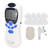 Muscle Stimulator Portable Mini Electronic Pulse Massager EMS Machine with 4 PadsEU Plug 100‑240V