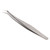 Eyelash Grafting Tweezer Stainless Steel High Precision Application Lash Extension Tweezer for Manicure Silver Short Oblique Tweezer