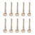 10pcs Dental Lab Polishing Rod Copper High Hardness Bipolar Professional Dental Disc Mandrel Shank 2.3CM