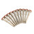 10pcs Dental Lab Polishing Rod Copper High Hardness Bipolar Professional Dental Disc Mandrel Shank 2.3CM