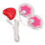 Menstrual Stop Pain Device with Electrode Patch Rechargeable USB Portable Period Pain Stop Massager for Women Red