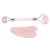 Rose Quartz Face Roller Massager Facial Lifting Tightening Roller Gua Sha Board SetSilver