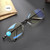 Reading Glasses Blue Light Blocking Anti Fatigue Folding Presbyopic Glasses Eyeglasses for Men Women(+400 Black Frame)