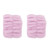 1 Pair Face Washing Wristbands Strong Water Absorption Skin Friendly Soft Pure Color Women's Wrist Towels for Home Travel Purple