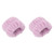 1 Pair Face Washing Wristbands Strong Water Absorption Skin Friendly Soft Pure Color Women's Wrist Towels for Home Travel Purple