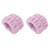 1 Pair Face Washing Wristbands Strong Water Absorption Skin Friendly Soft Pure Color Women's Wrist Towels for Home Travel Purple
