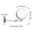 Bathroom Led Mirror Makeup Mirror With Lights No Hole Wall Mounted Folding Telescopic Mirror Swivel Dual Face Dressing Mirror