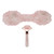 2pcs Jadestone Eye Pad Roller Set Reduce Dark Circles Promote Sleeping Stone Eye Pad Massage Roller Pink