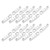 10 Pairs Unisex Toe Separator Hallux Valgus Hammer Toe Corrector Separation ToolWhite