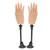 1 Pair Nail Training Practice Hand Bendable Realistic Flexible Prosthetic Nail Hand with 2pcs Suction Brackets