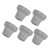 5Pcs Medical Crutch Tips Medical Crutch Tips 16mm Replacement Crutch Tips with Metal Gaskets for CanesGrey