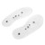 1 Pair Magnetic Therapy Health Transparent Silicone Anti fatigue Massage Insole Pads (L)