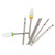 7pcs Ceramic Tungsten Steel Nail Drill Bit Set Salon Nail Grinding Bit Replacement Accessory for Novice
