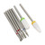 7pcs Ceramic Tungsten Steel Nail Drill Bit Set Salon Nail Grinding Bit Replacement Accessory for Novice