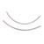 2pcs Dental Orthodontic Universal Lingual Retainers U Shape Mesh Base Orthodontic Braces