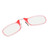 Unisex Elderly Blue Light Blocking Nose Clip Glasses Armless Glasses Reading Eyeglasses(+200 Red)