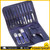 16PCS Stainless Steel Nail Care Tool Set Nail Clipper Cutter Manicure Pedicure Kit Eyebrow Shaping Grooming Kit Earpick Acne Removal Needle with Storage Bag Home Travel Use