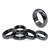 5pcs Magnetic Hematite Ring Healing Balance Root Chakra Waterproof Round Hematite Rings 18MM