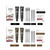 ICONSIGN Eyebrow Dye Kit Long-lasting Natural Wild Brow Dye Color Cream Tint Cream Developer Sweat-proof Non-smudging Eyebrow Makeup Set with Mascara Brush Lip Brush