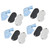 4 Pack Face Cover Sunscreen Sun Protection Wrap Holder Full Size with Eye Protector for Outdoor Blue