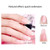 100Pcs Nail Art Tips Mold + Nail Clip + Nail Cuticle Pusher + Therapy Pen + 15ml Quick-drying Nail Glue