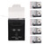5pcs Professional Eyebrow Mapping String Set Symmetrical Eyebrow Microblading String ToolBlack Ink