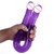 Ultra Long Anal Plug Penis Shaped Double Headed Flexible Anal Trainer Plugs Toy for Lesbian Couple Purple