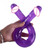Ultra Long Anal Plug Penis Shaped Double Headed Flexible Anal Trainer Plugs Toy for Lesbian Couple Purple