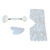 3pcs Jadestone Eye Pad Hand Weaved Eyestrain Relief Jadestone Gua Sha Board Face Roller