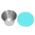 Beauty Salon Essential Oil Cup Stainless Steel Condiment Salad Dressing Container with Silicone Lid 70ml Mint Green Lid