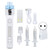 3D Water Injection Pen Deep Moisturizing Wrinkles Removal Skin Tightening Beauty Device Silver 100‑240V EU Plug