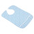 Double Layers Waterproof Saliva Towel Aprons Eating Bib Dining Aid Protector for Elderly AdultBlue Flower 45 x 65cm