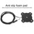 Tattoo Foot Pedal 360° Switch For Tattoo Machine Gun with Power Clip Cord Kit Silver