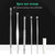 6Pcs Ear Pick Set Stainless Steel Earpick Ear Wax Curette Remover Ear Cleaner Spoon Spiral Ear Clean Tool with Case
