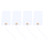 100pcs White Blank Tags with Elastic String Marking Hanging Tags Attached Reinforced Hole Writable Blank Price Tags for Nail Salon