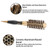 Ceramic Aluminum Comb Rolling Comb Cylinder Comb Hairstyling Tool Accessory for Home Beauty Salon25#