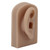 Silicone Ear Model Soft Flexible Right Ear Reusable Human Ear Model for Ear Piercing Training And Earrings Display Brown