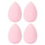 STAGENIUS 4pcs Portable Soft Powder Puff Wet Dry Dual Use Makeup Puff Set Cosmetic Tool