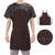 Nail Polish Apron Adjustable Nail Salon Kitchen Bib Aprons Cosmetic Manicure SuppliesBrown