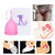 Silicone Menstrual Cup Reusable Female Lady Hygiene Cup Collector Body Care ToolPink S