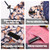 Floral Drawstring Makeup Bag Opens Flat Small Travel Cosmetic Bag Toiletry Bag Cute Aesthetic Makeup Organizer Bag