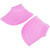 Silicone Heel Socks Pain Relief Elastic Anti Cracking Heel Sleeve Cover for Foot Care(Rose Red )