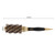 Portable Anion Anti static Round Hair Comb Salon Styling Brush Gold & Black (32mm)