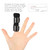 2 Colors Pain Relief Finger Splint Brace Corrector for Straightening Curved (Black)